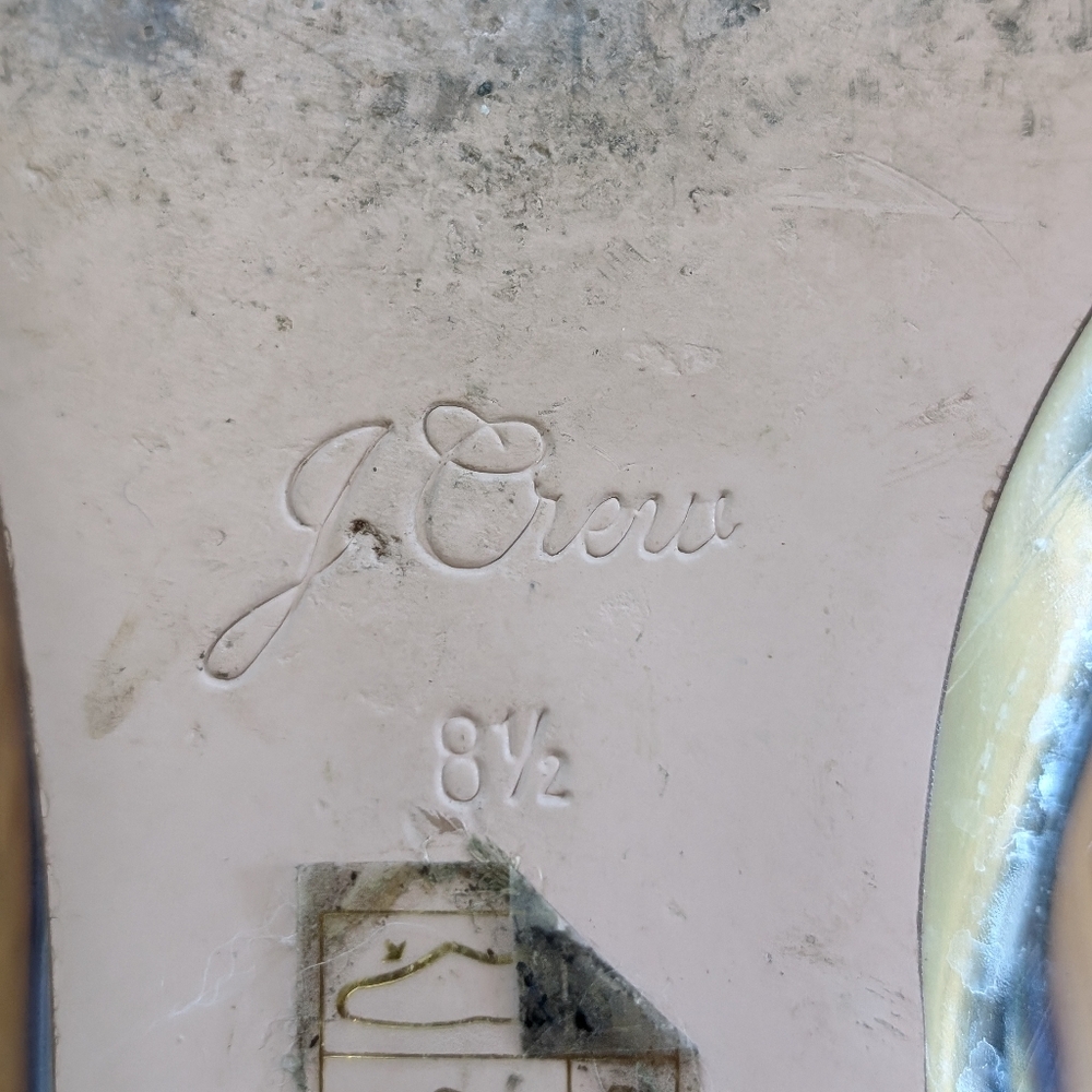 J Crew Silver Flats - Picture 3 of 4